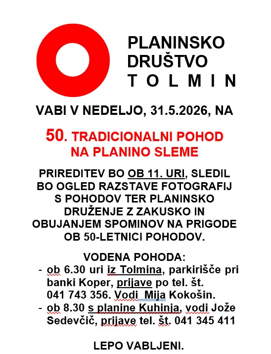POHOD SLEME